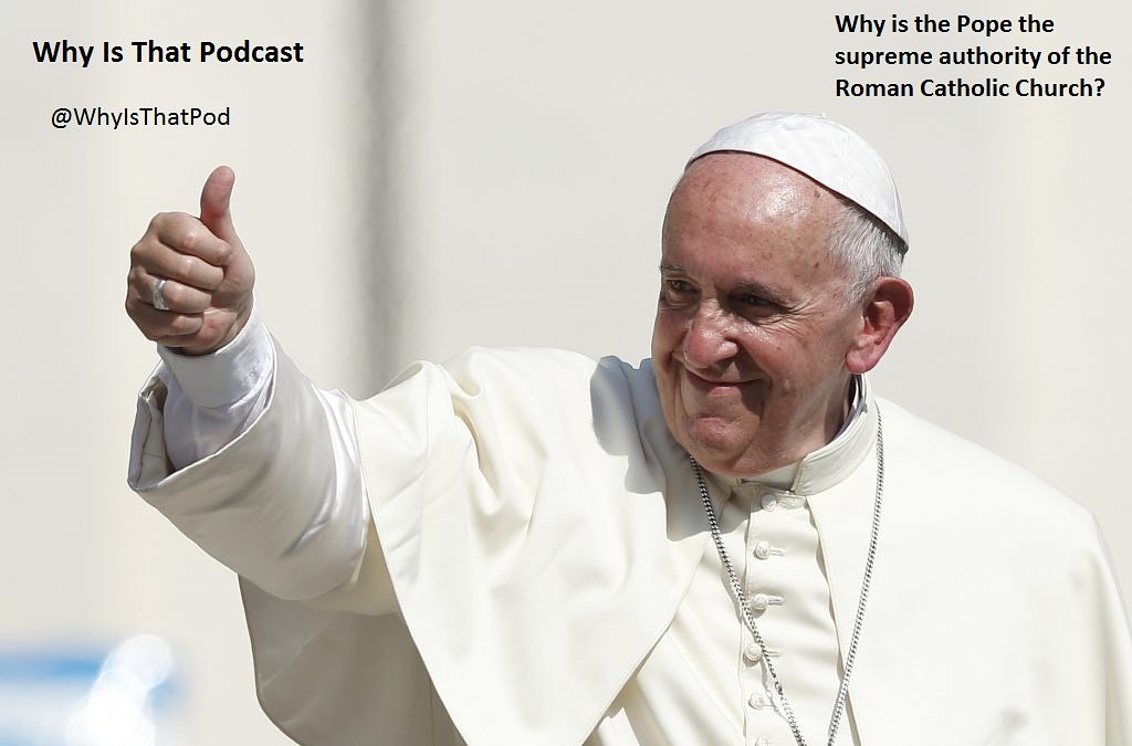 WhyIsThatPod's tweet photo. In episode 6 of the Why Is That Podcast we discuss the #Pope. Specifically we discuss why the Pope is the Supreme Pontiff of the #RomanCatholicChurch and where that authority originated.

Audio https://t.co/KUhxO7C8B6
iTunes https://t.co/cCFhFMM0X8
#History #podcast #PodernFamily https://t.co/ltFs9hPxvq