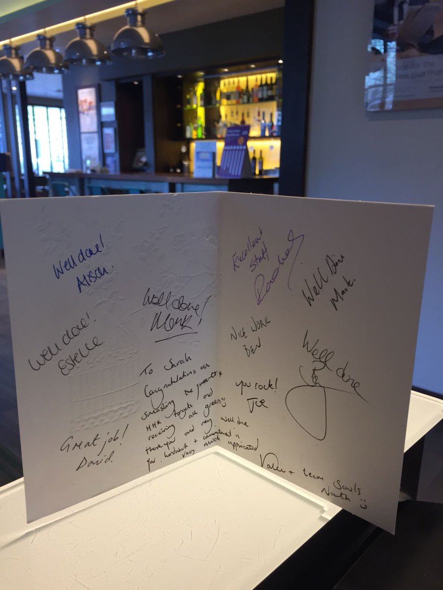 A huge well done to our head house keeper Sarah for the amazing job you are doing at #TeamLeek. Also, thank you to everyone for this amazing card #proudtobepuprle #HKROCKS #WhatWeDoBest <a href="/SDEBDD/">simon ewins</a> @Valerie_PI3R <a href="/jmb0606/">John Mark Brennan</a> <a href="/Szymon5K/">Szymon Kozdron</a>