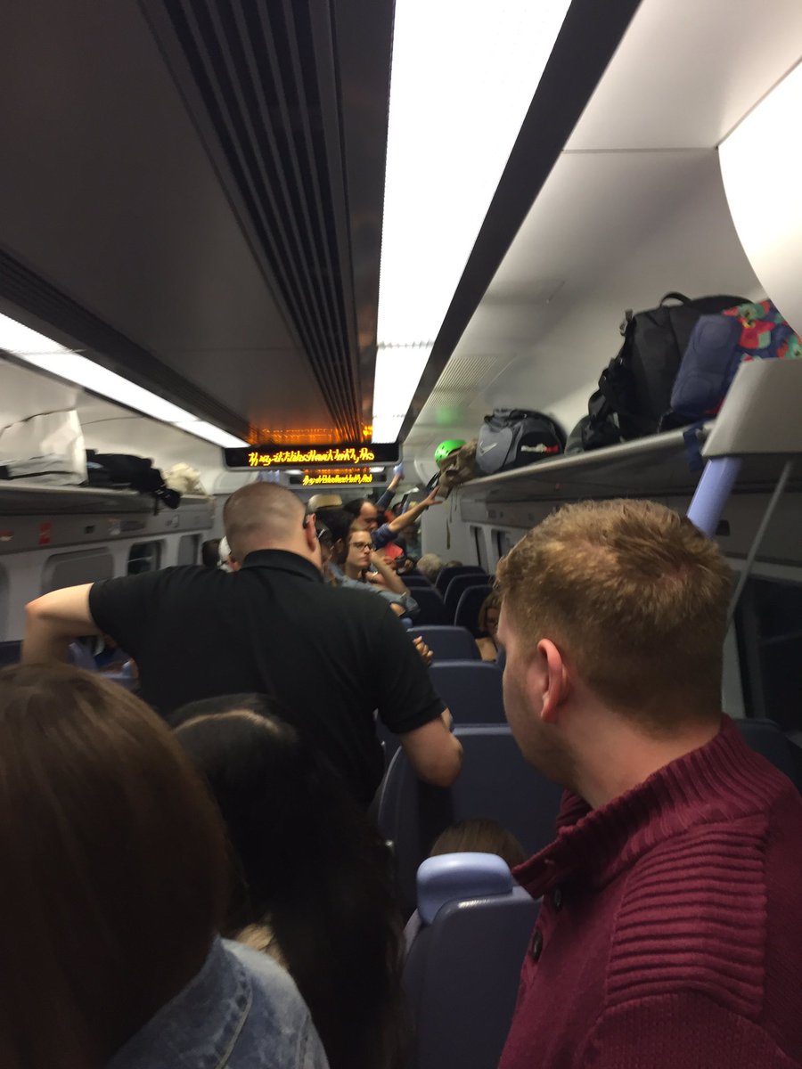 RichardSuddens's tweet photo. @Se_Railway please put more carriages on the 11:19 from St Pancras to Margate so the driver stops having to apologise! https://t.co/jWoBGKQLbY