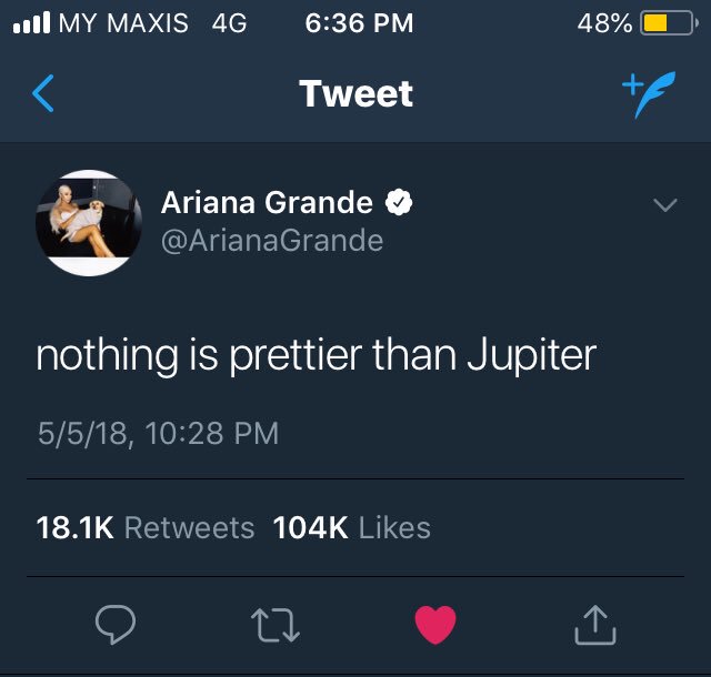 shmoodari's tweet photo. Something that will never change her smile and her love towards Jupiter https://t.co/o5mWReoWV0