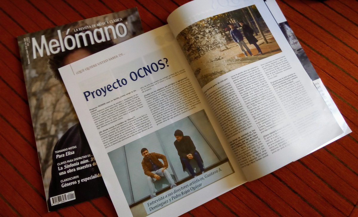 pedrorojasogaya's tweet photo. ¡Ya podéis leer nuestra entrevista en @melomanodig! https://t.co/MGKR9m0mT5