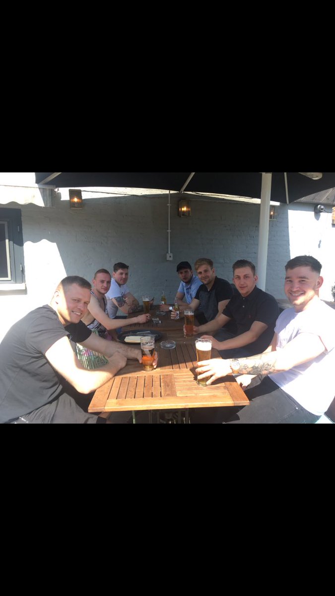 CherryBFC1's tweet photo. Quick pint to calm nerves before the cup final https://t.co/3OYdAd2WMe