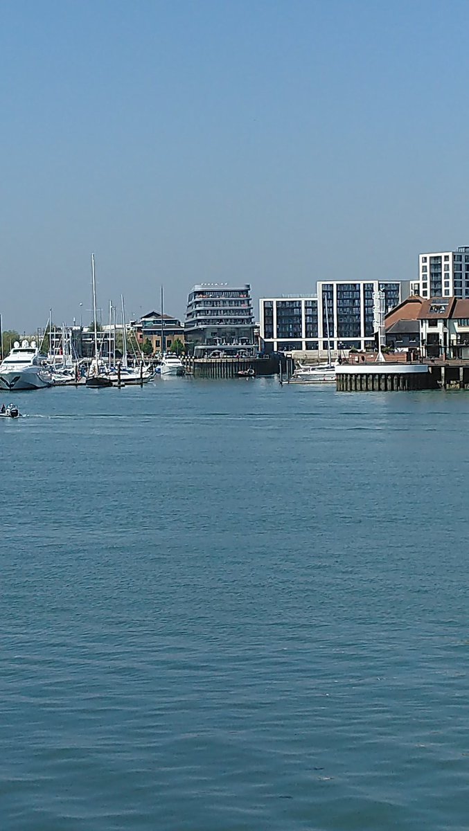 UnseenSoton's tweet photo. This morning's wonderful view of @Southampton_HH @OceanVillagePic @MDLOceanVillage from @CrestNicholson #CentenaryQuay https://t.co/BPOY0df62p