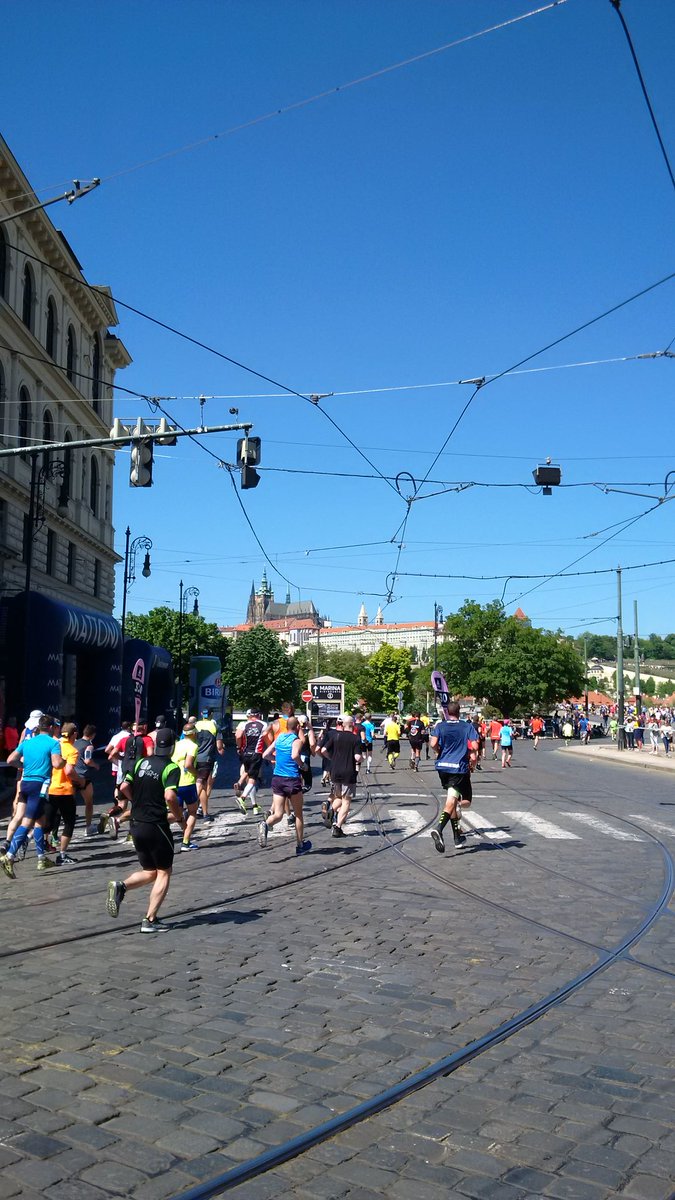 Gorgeous day for #PragueMarathon! Congratulations to all the runners. Its the runners still on the course after 4 hours and in the heat of the day who also deserve the medals! #FinishStrong