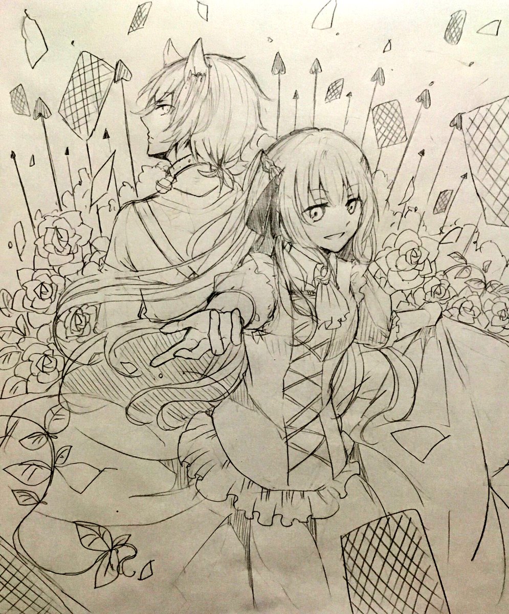 アリスモチーフ落書き 