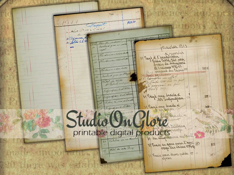 Excited to share the latest addition to my #etsy shop: 4 #Vintage #Ledger pages, 4 x 6', #Ephemera for #JunkJournals, #Scrapbooks, #Decoupage, #Antiquepapers  etsy.me/2jzlaW5 #supplies #cardmaking #stationery  #digitaldownload #collagesheets