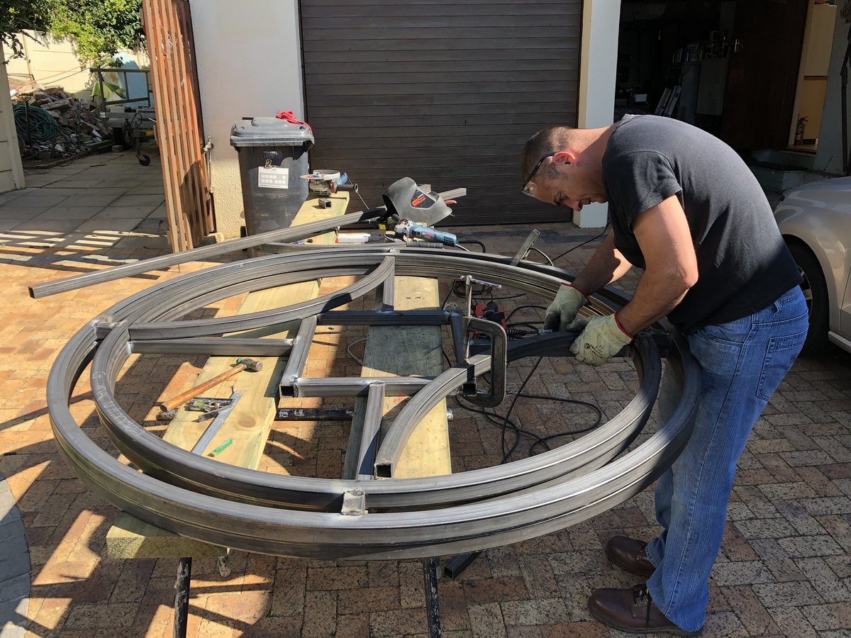 sos_cpt's tweet photo. Our Community #WaterTower in production for use in communities to provide #nonpotable water for continuation of microbusinesses @JoJo_Tanks https://t.co/JZ58pN6Nwy