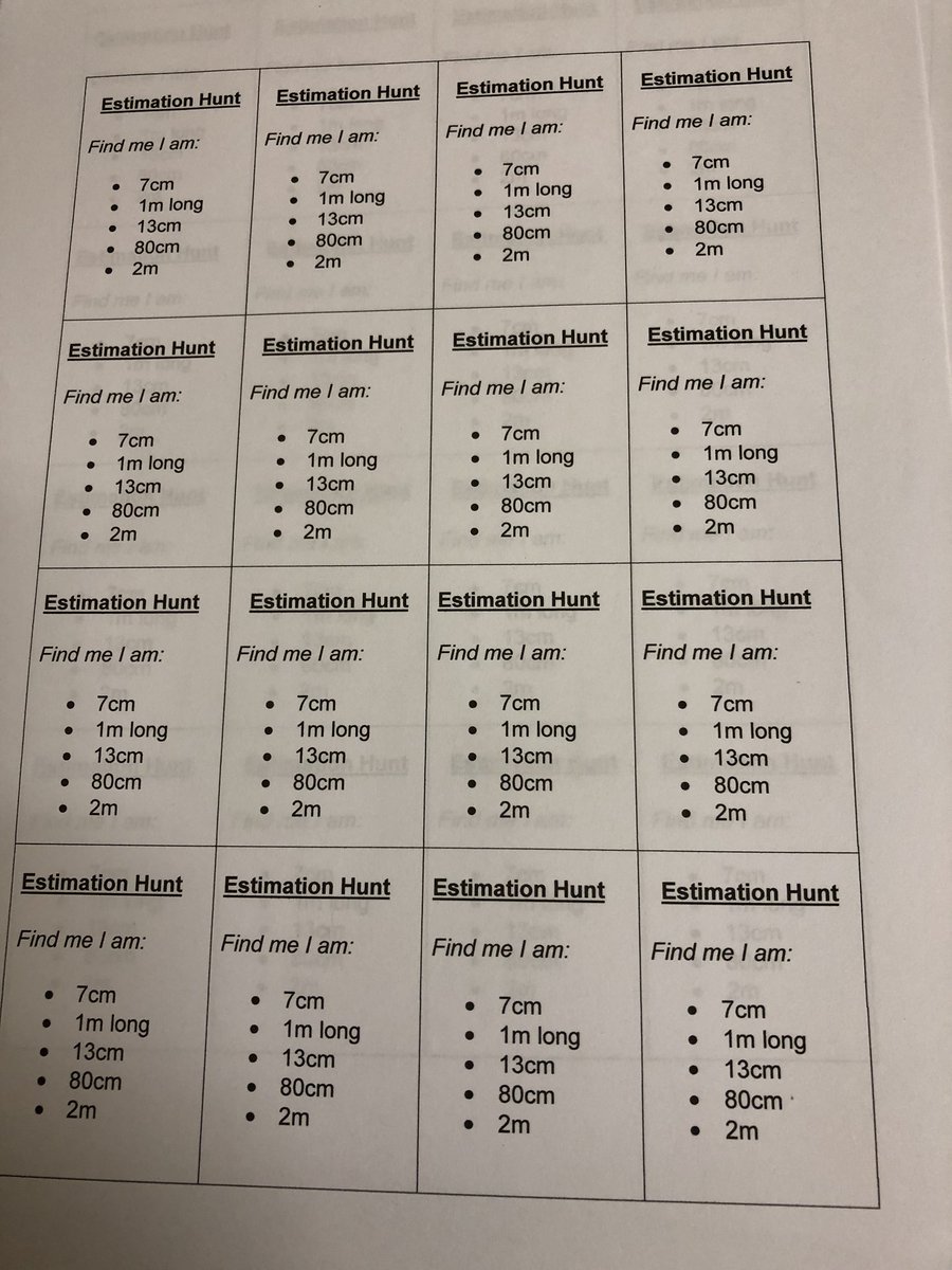 Created this quick hands on warm up activity for my length lesson tomorrow! #acuedu_p 🤓