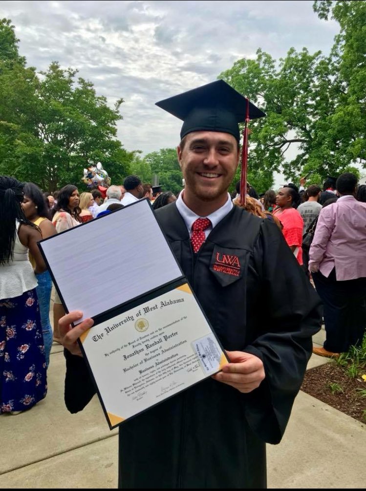Cdalebaseball's tweet photo. Congratulations to former bulldog @Portnasty on graduating from UWA this weekend. https://t.co/pKUDJIHbRE