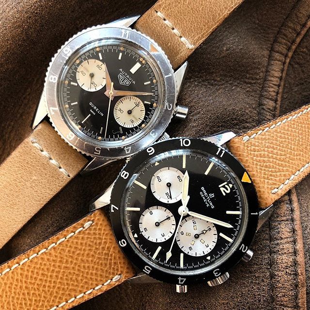 WatchFred_IG's tweet photo. #vintagechronograph ❤️
.
my weekend #wruw selection - #JeanClaudeKilly #Copilot Mk3 and the #Gostbezel Guebelin #Autavia
.
#legendaryfuture #vintagebreitling #vintageheuer #heuer #breitling .
#aviparade #watches #watchesofinstagram #watchfam #watchfr… https://t.co/uzAeFwBq08 https://t.co/NMDgo8FTyK