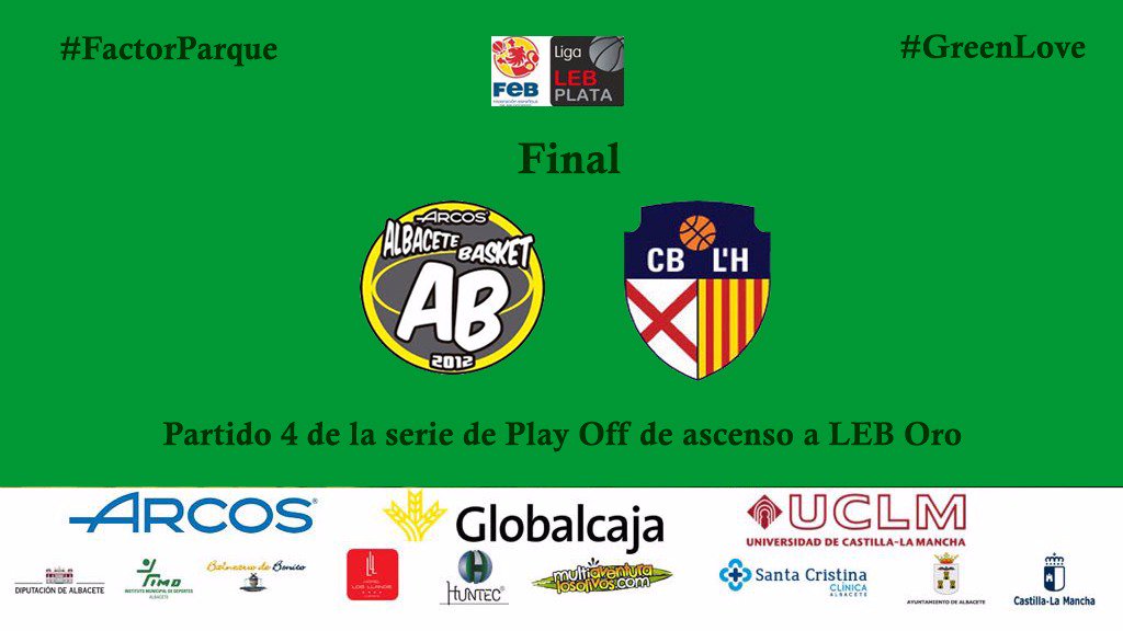AlbaceteBasket's tweet photo. FINAL

@ALBACETEBASKET 74
@cbhospitalet 70

¡Estamos en semifinales! ¡Esta afición, que volvió a dejarse la garganta, no merece menos!

#GreenLove
#factorparque

💚🏀 https://t.co/FwPmpSeXrj