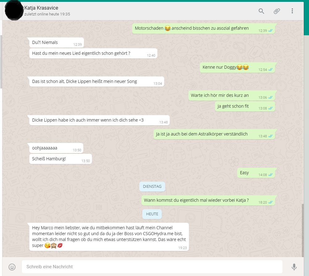 EnergizerCSTV's tweet photo. Wenn mich eine 1100k Youtuberin auf WhatsApp anschreibt und nach einem Push fragt🤷 https://t.co/auoxOaGQnv