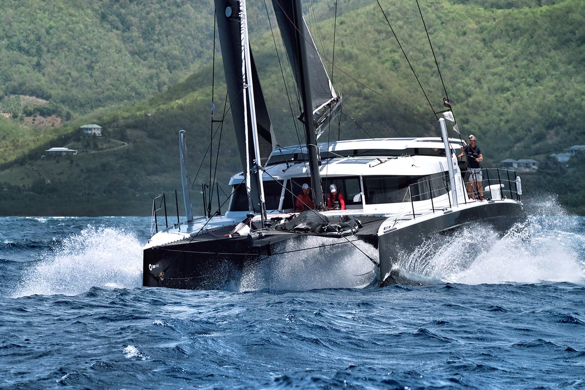 SailingWeek's tweet photo. “We feel great! Another success! We have had such a great time here for the last two years and of course, we will be back next year.”
Robert Szustkowski, owner of HH 66 R-SIX. Winner of the winner of the Multihull Class, winning four out of five races.
📸 Jacek Bonecki
#ASW51 https://t.co/ELLV0a4m9o