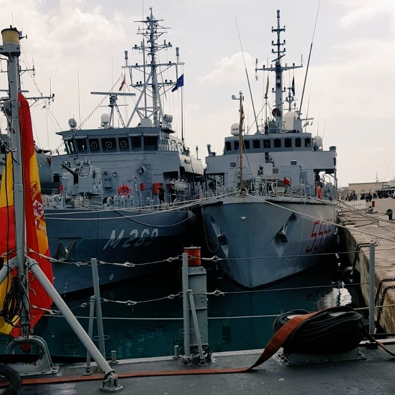 Callmematth's tweet photo. Hoy en #Palma tenemos muy buenas vistas, entre ellas la de los Barcos Cazaminas y el impresionante Buque Insignia Tornado. Los cuales pudimos visitar. 🇪🇸
#ESPMINEX #Spanishminex #NATO #OTAN #Armada https://t.co/K31Lzf1b5y