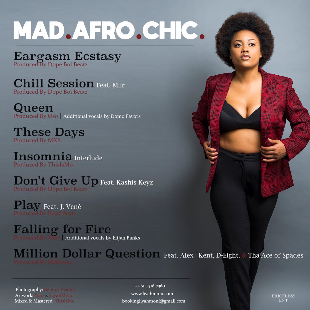 WhatPRICEless's tweet photo. First Lady @iWrite2Makeit has released her album, Mad.Afro.Chic.

Make sure you take a listen to this soulful creation. It sure is #Priceless

✨✨✨✨✨

https://t.co/GnmyReJ6ZU https://t.co/uI2h145rLz