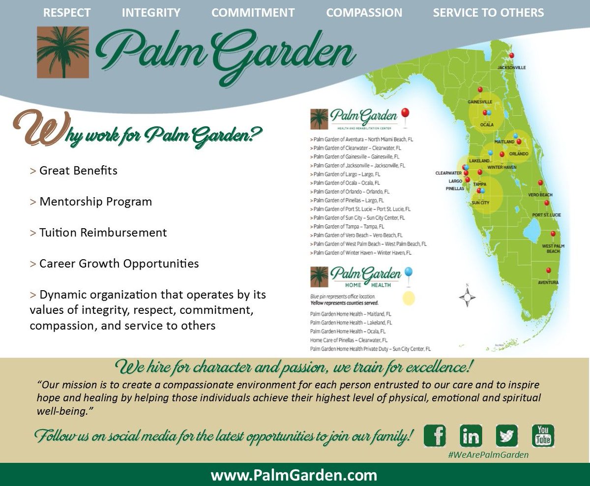 Palm Garden Careers On Twitter Imagine The Life Stories You Can