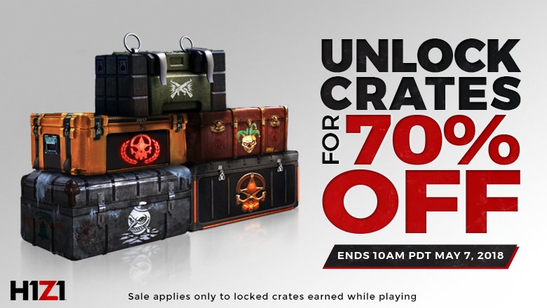 H1z1 On Twitter What S In The Box Open Any Locked Crate You Have For 70 Off But Only Until 10am Pt Tomorrow Https T Co Ulh3tbuqhi Https T Co G2j2iesbnr