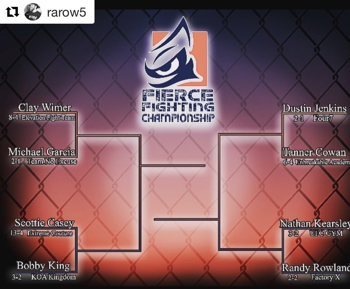 FactoryXMTMMA's tweet photo. Yes!!!! Get it @RaRow5!

I can finally announce this. I’ll be taking part of #fiercemma 155lbs tournament. The first round is July 14th in Price Utah. I’m honored to be apart of this tournament!@JimWalter216 @coachMMontoya @BRogthePredator https://t.co/jO1hLrozpD
