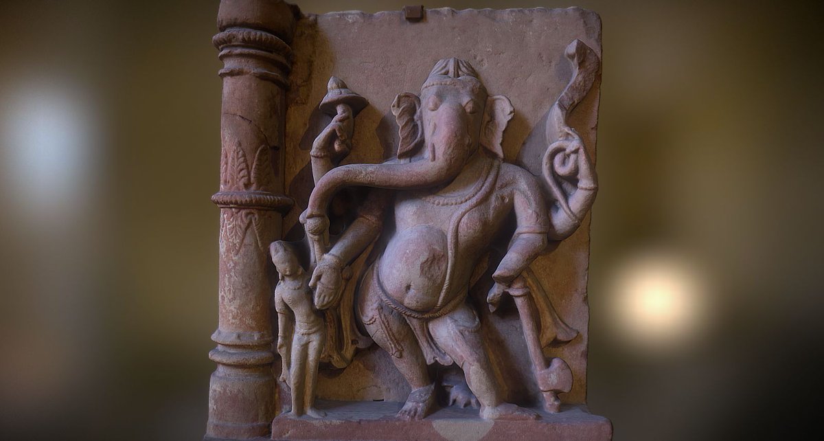This Gurjara-Pratihara era Ganesha belonging to Mathura lies smuggled away at the same Cinquantenaire Museum in Belgium.
