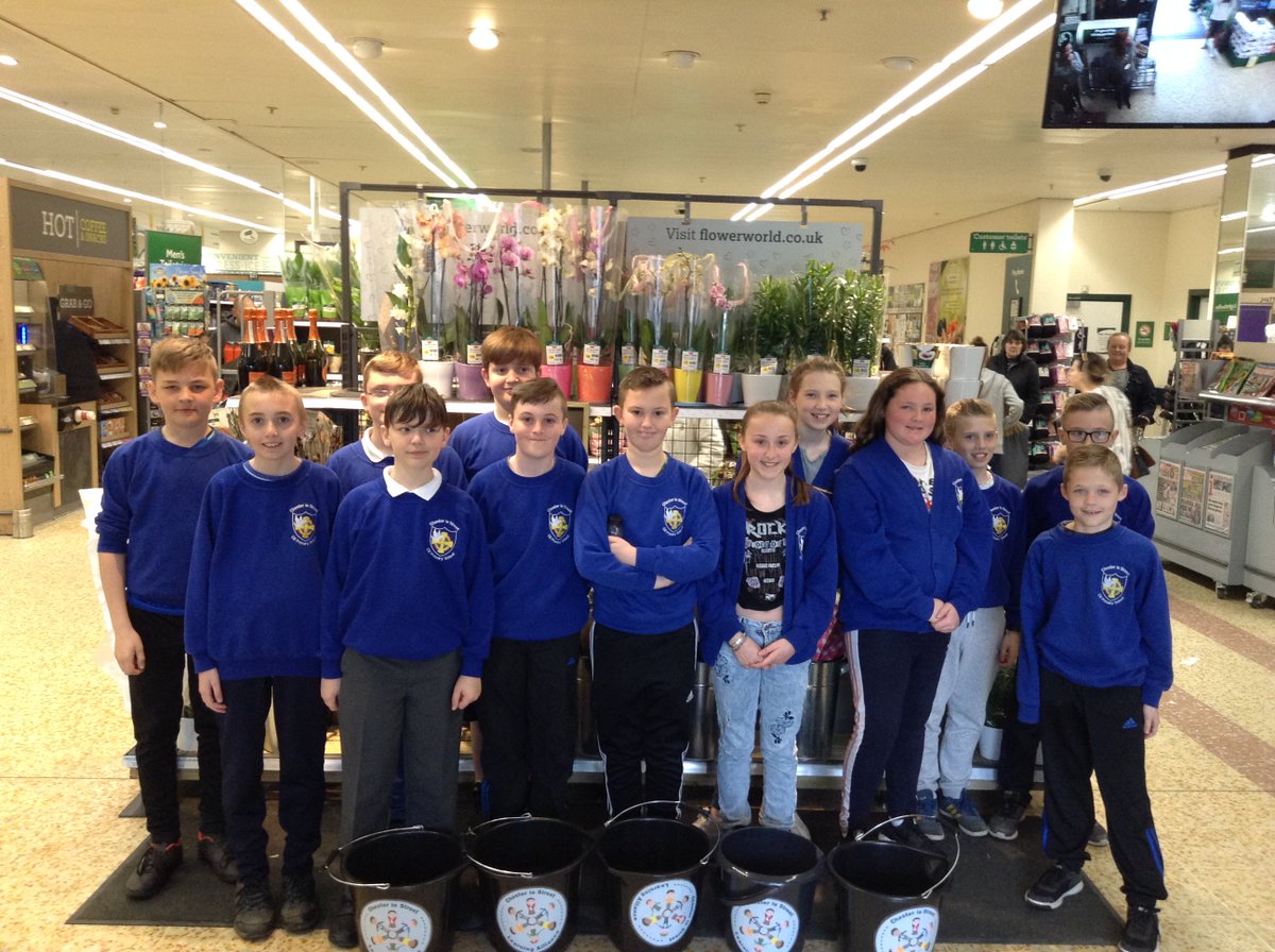Year6CLS_CE's tweet photo. A total of £563 was raised by our Year 6 children and Year 6 children from Woodlea Primary School.  Fantastic achievement!!  Thank you to everyone who supported the children in the local Morrisons store. @WoodleaPS @Morrisons https://t.co/nW5DLnpWbZ