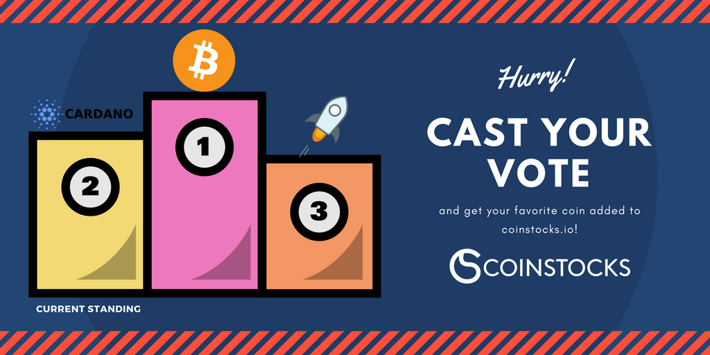This is your chance to change the votes before we end the voting period. Every vote counts! #coinstocksio