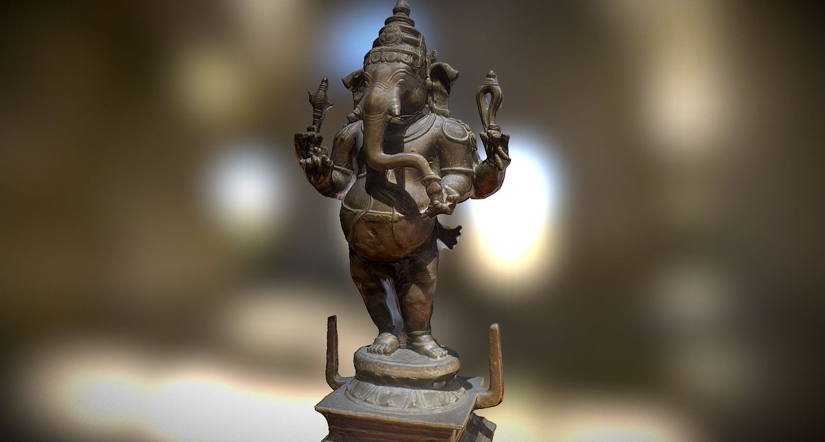 This Chola era bronze vigraha of Ganesha, smuggled out of Tharangambadi in Nagapattinam district,TN , which was actually colonized by the danish & later sold to the british east india company in 1845, now lies smuggled at the national museum of Denmark.