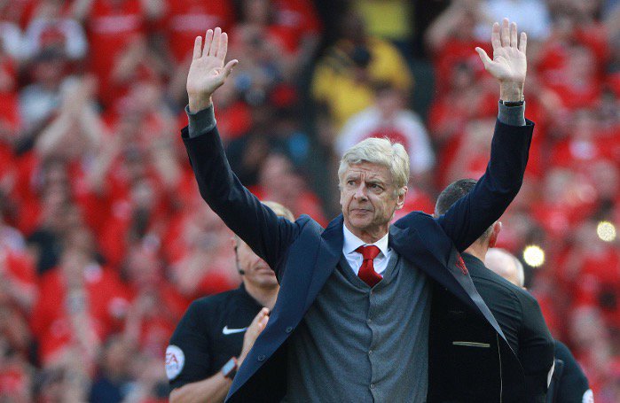 Bet9jaOfficial's tweet photo. Full time at the Emirates

Arsenal 5-0 Burnley

Arsene Wenger signing out at home with a bang https://t.co/L5fXIaz6ey