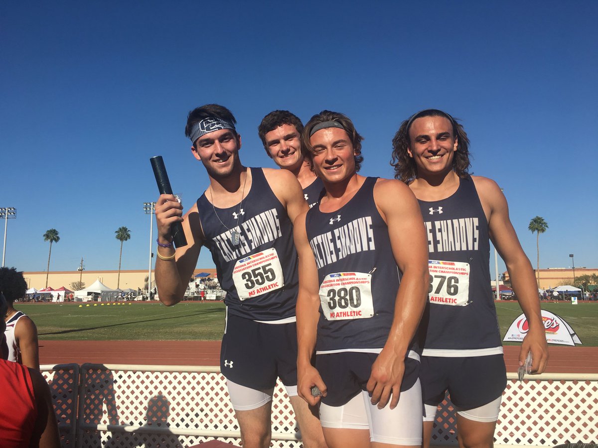 CSHS_Principal's tweet photo. Congratulations to the Boys 4 x 100 relay team who took 3rd in the state!!! They broke  their own school record running 42.55!!! #CSHSPRIDE https://t.co/kB7tJFM82L