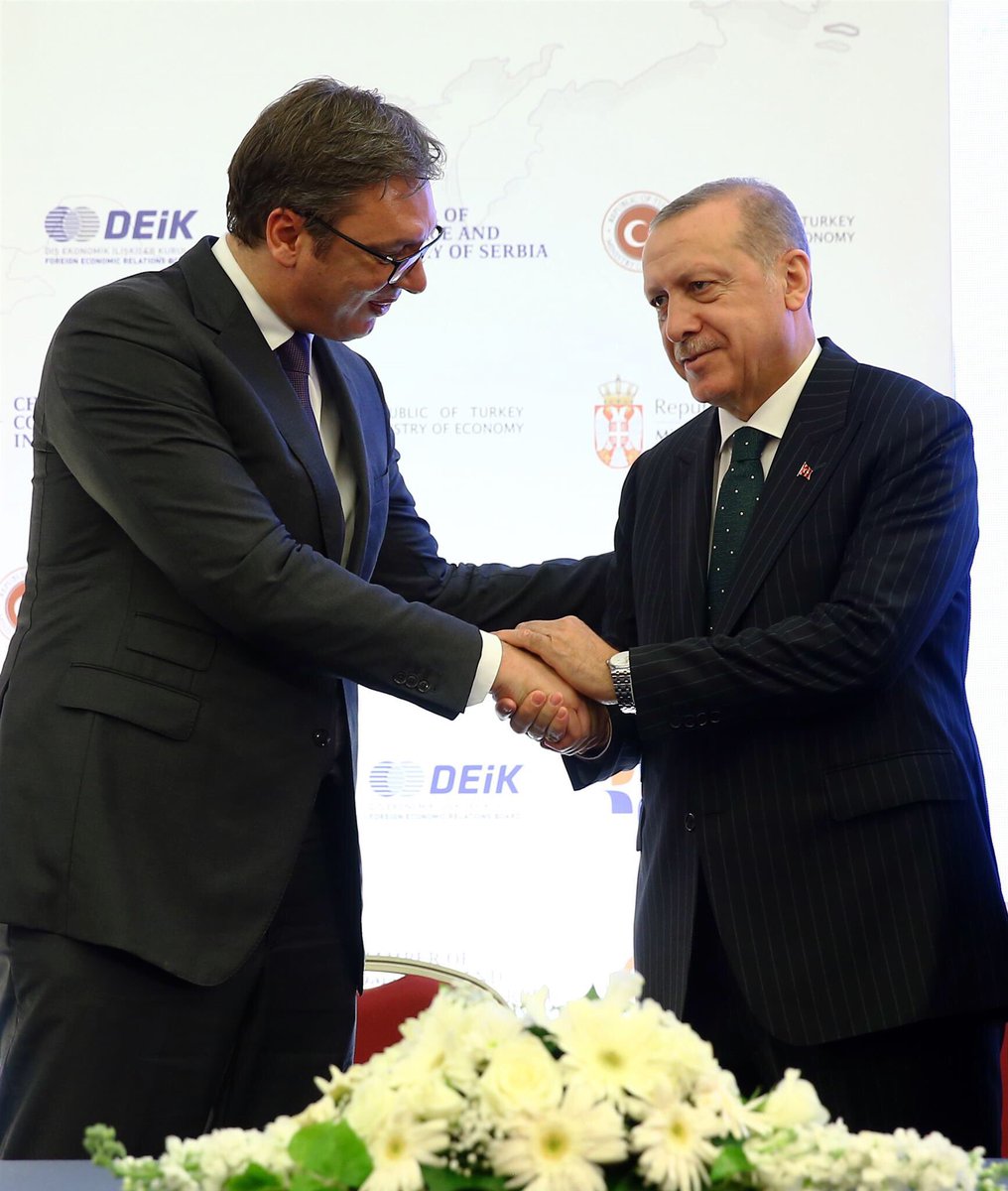 Cumhurbaşkanı Recep Tayyip Erdoğan,   Türkiye-Sırbistan İş Forumu'na katıldı.