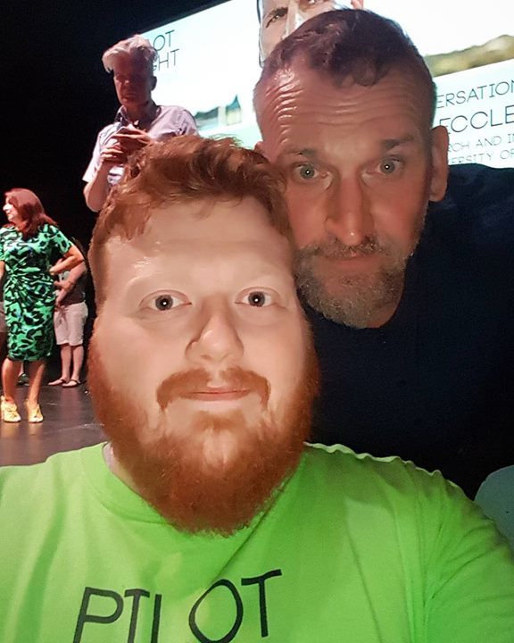 KennethJamesUK's tweet photo. Haha i'm chuffed to bits i got a selfie with christopher Eccleston! Yeah mate! Two salford legends πππ
@pltvfest @pilotlighttvfest
#imhavingthat #pltvs3 #christophereccleston #actor #legend #acting #talk #interview #pilotlight #pilotlighttv #pilotlighttvfestival https://t.co/uKUV8hrNIT