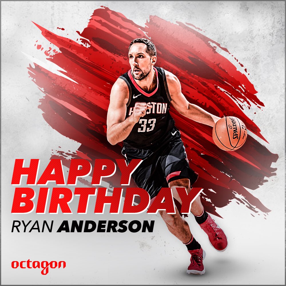 Happy Birthday to Forward Ryan Anderson!!     