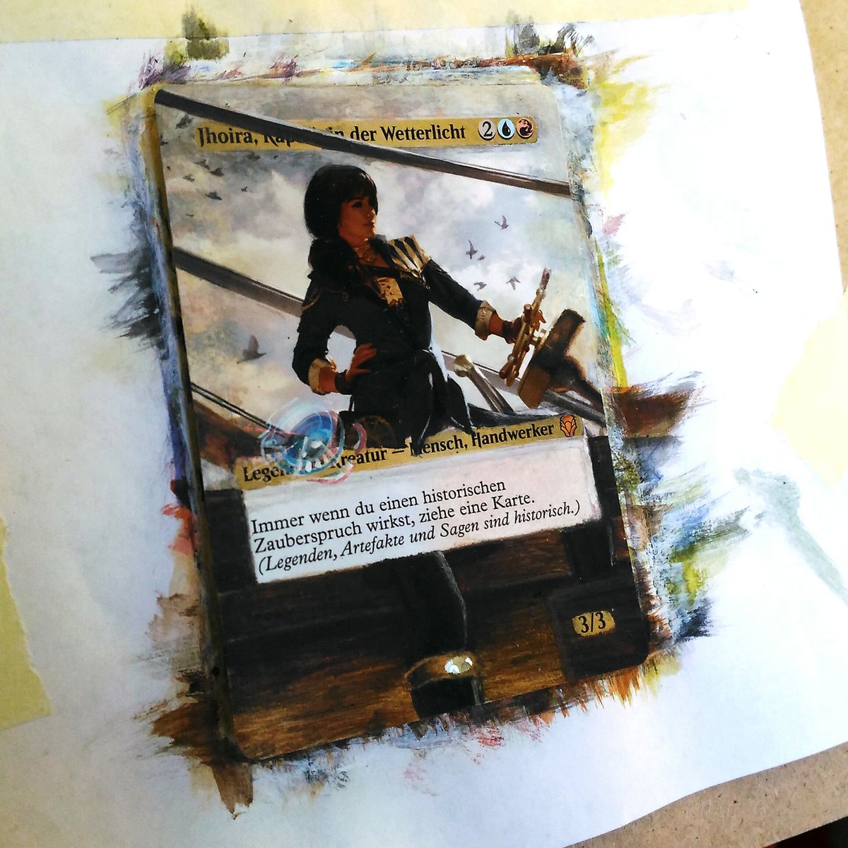 SAUERKRAUTX's tweet photo. Streaming one hour later today. I am sorry that everything is delayed or cancelled recently, but ill explain later. See you on @twitch :)

#prerelease #art #cardgame #trading #tradingcards #magiccards #deck #commander #magicthegathering #card #abstract #modificate #german #twitch https://t.co/o0rM2N2fsq