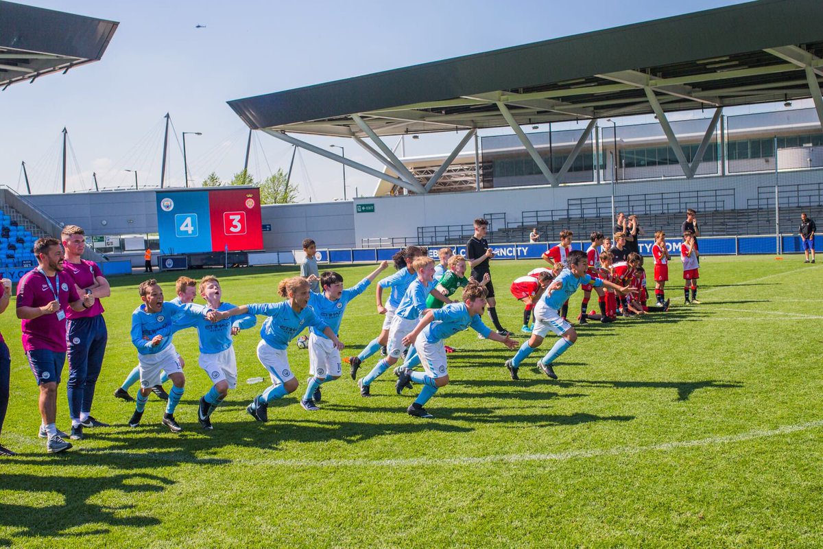 Congratulations to our U11s who have won the inaugural International City Cup! 
Our Academy side beat Girona on penalties in the final to lift the trophy! 🏆#mancity