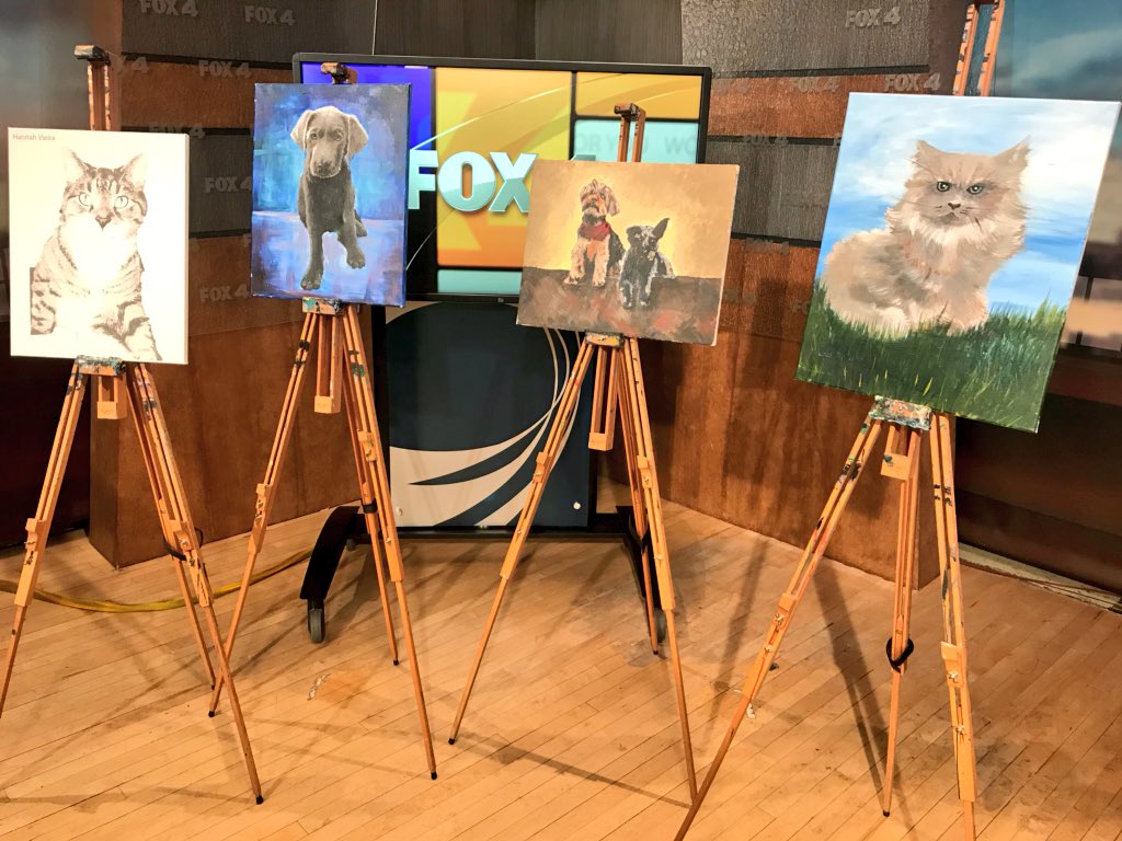 RobCollinsTV's tweet photo. Painting your pets with @PinotPVillage coming up on @fox4kc. https://t.co/BQoyq4CSRY