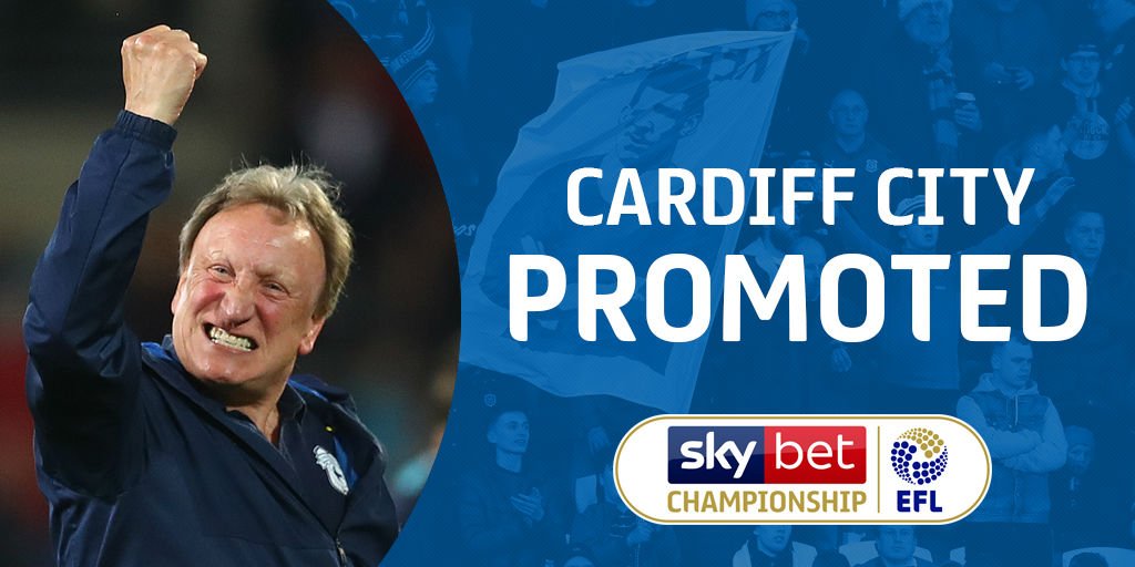 Congratulations, <a href="/CardiffCityFC/">Cardiff City FC</a>! 

Promotion for the Bluebirds! 💙