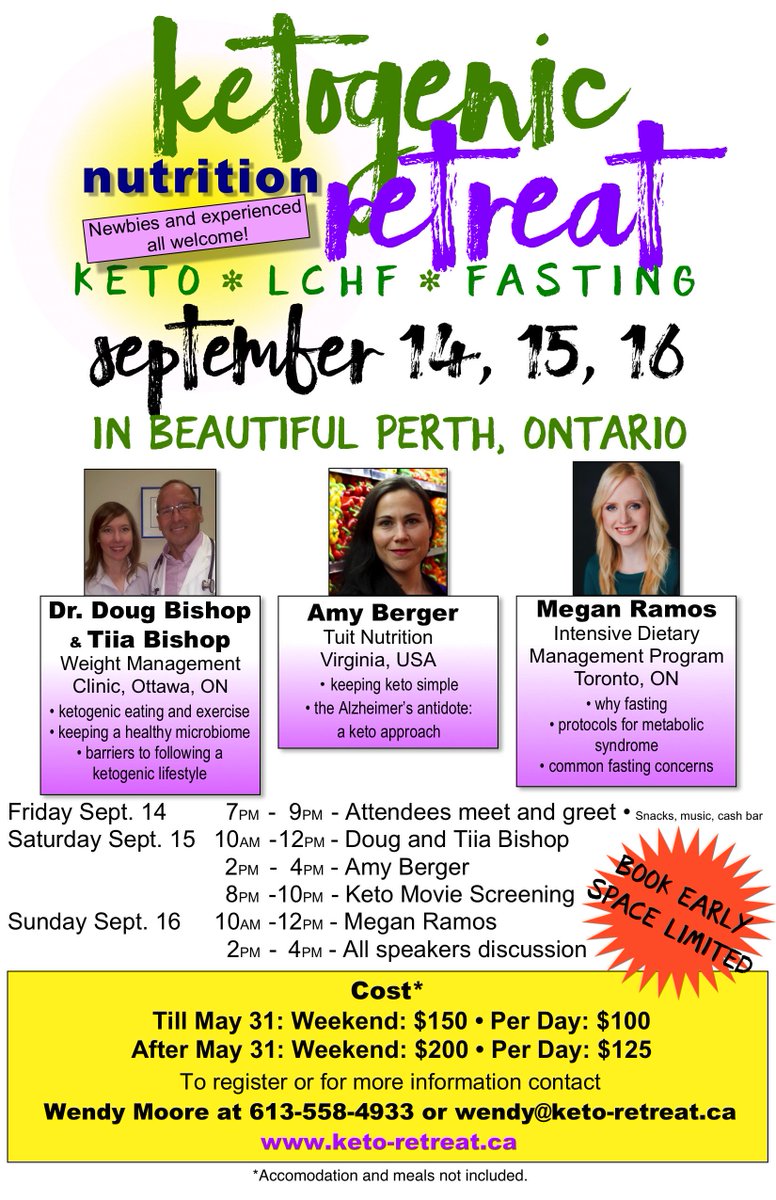 meganjramos's tweet photo. Excited to be speaking at this Keto Retreat in Perth, Ontario, Canada! #keto #fasting #IF #IDMprogram @IDMProgram @drjasonfung https://t.co/UW22WE6QQ4 https://t.co/qkBOehiyAm