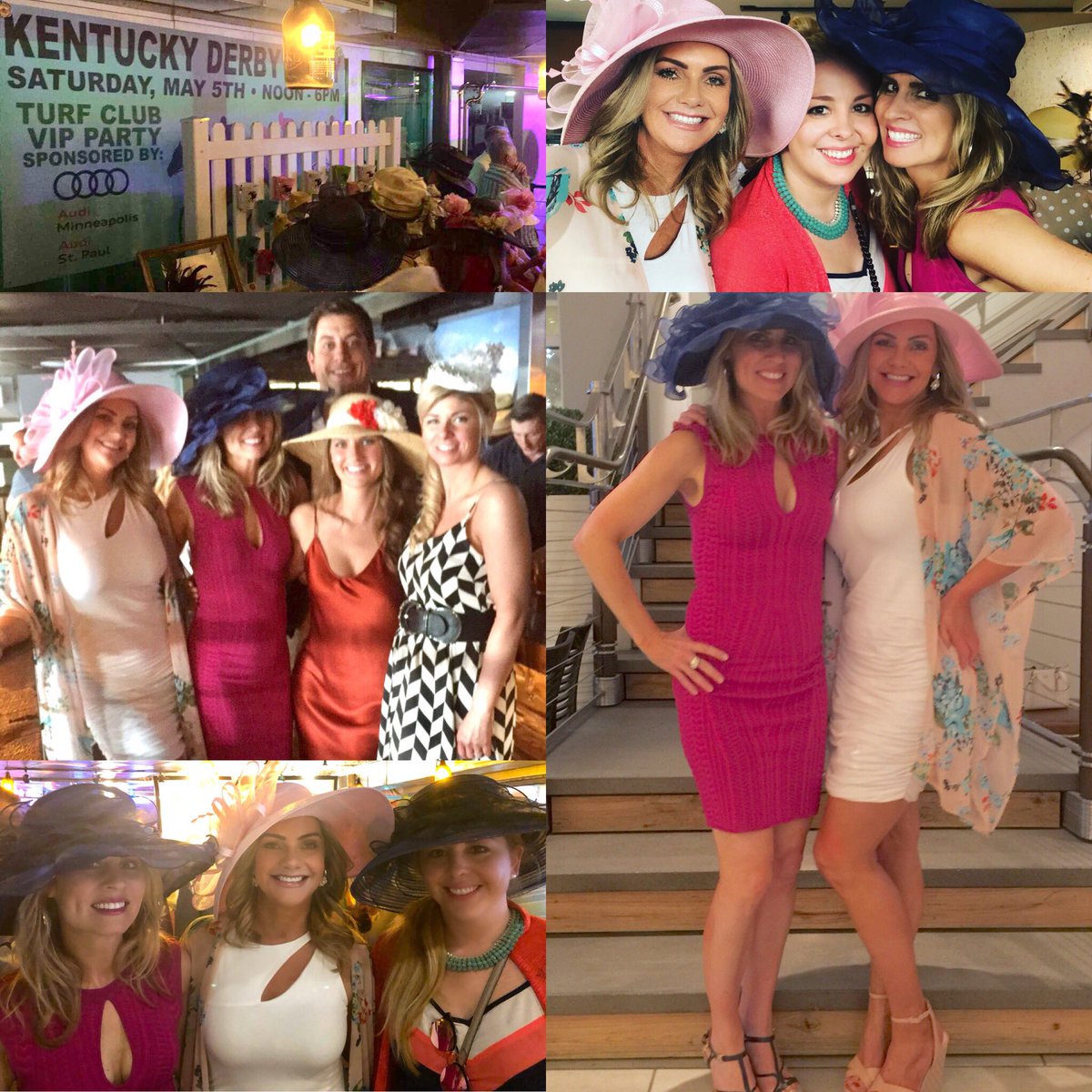AngieMozey's tweet photo. Perfect day for the #kentuckyderby 🏇🏼👒🥂💗#congratulationstojustify 🏆🌹#144thrunfortheroses #bighats #mintjulips https://t.co/vpzD4EXMsw