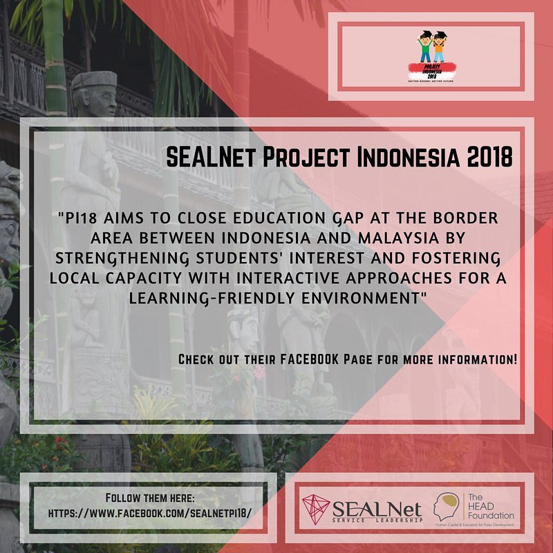 SEALNet_YLS's tweet photo. Follow SEALNet Project Indonesia 2018: Better Border, Better Future! 
#PI18 #indonesia #northkalimantan #sealnet #education #highereducation #socialworker #leadership #project #service https://t.co/IVhtOafb0n