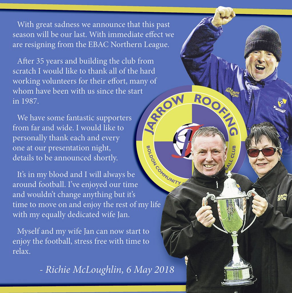 Jarrow Roofing FC tweet media