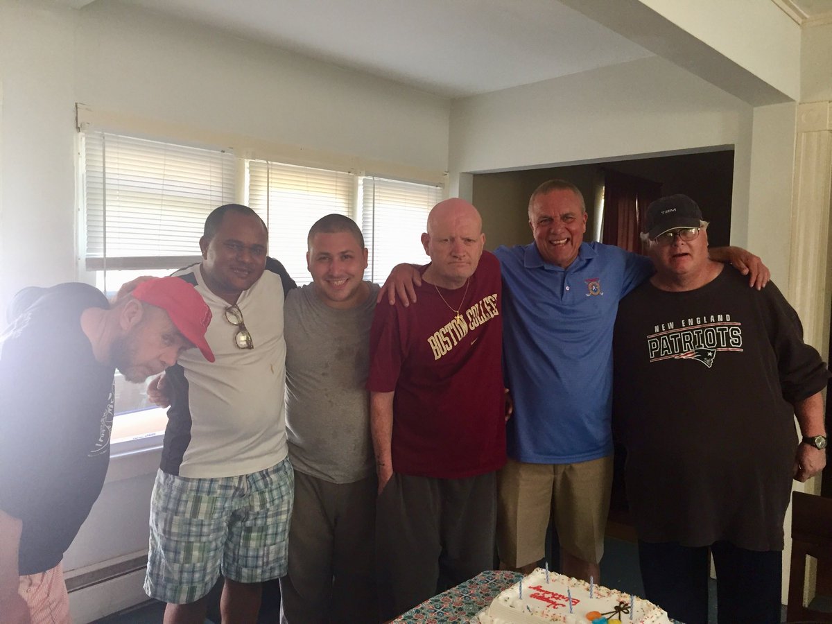 meaney11_john's tweet photo. Celebrating Frankie’s 62nd birthday at Advocates group home Dedham. https://t.co/cHHhn3PLz2