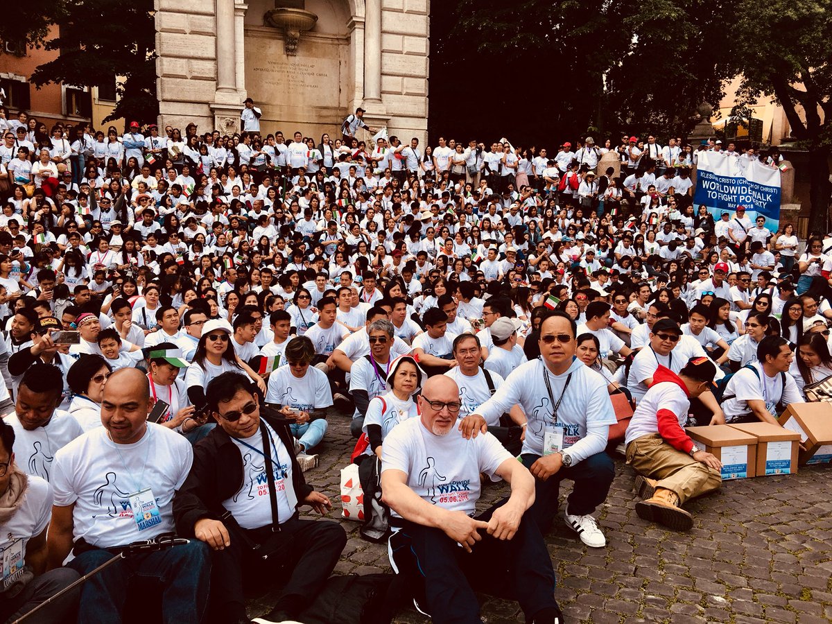 redavid866's tweet photo. #INCwalktofightpoverty  GOD’s miracle happened in Rome today... https://t.co/yHe7ToYQm4