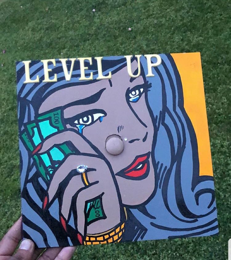 HBCUBuzz's tweet photo. Grad Cap swag ✊🏾⚖️🎓👑👌🏾📚 https://t.co/XYU6LYFlE3