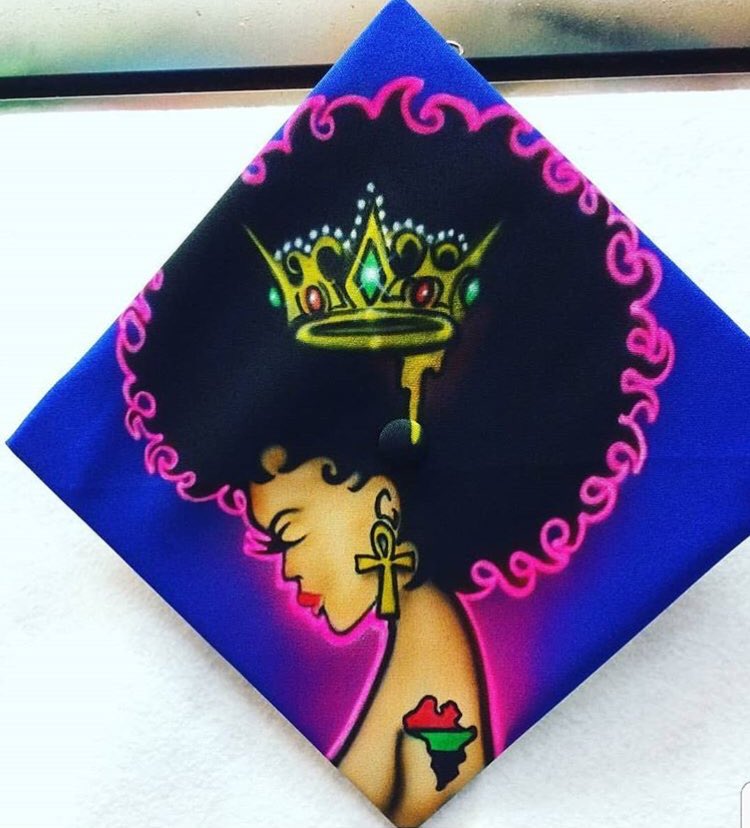 Grad Cap swag ✊🏾⚖️🎓👑👌🏾📚