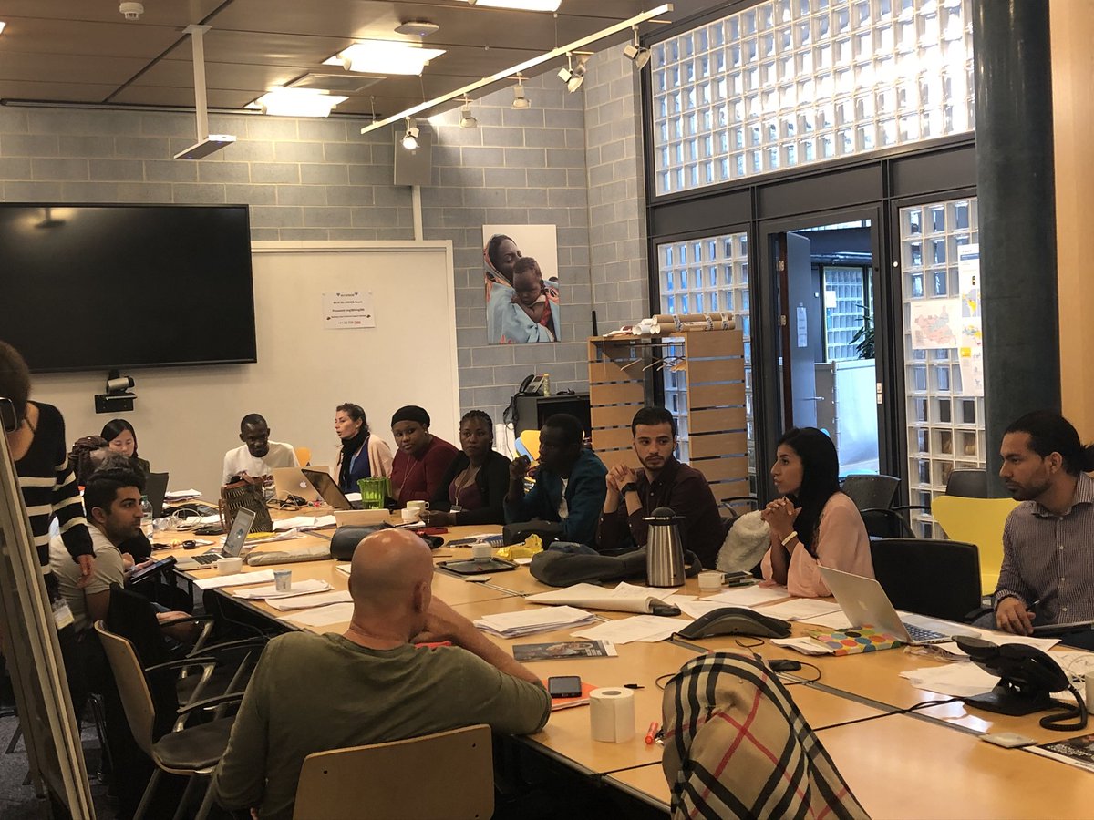rachel_criswell's tweet photo. What do refugee youth and host communities prioritise in #refugeecompact &amp; #crrf? Today a dynamic group of representatives are preparing for Geneva interventions on this in 4 languages! https://t.co/z41JIqfapx