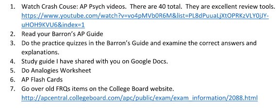 shshumangeo's tweet photo. AP Psych: I'll have the curve, final exam grades, and final grade adjustments in this afternoon.  For now, prioritize your studying- however you want to do that!  Also, you can add the vocab slideshow as an option for studying.  Have a great day! https://t.co/cimukahWXH