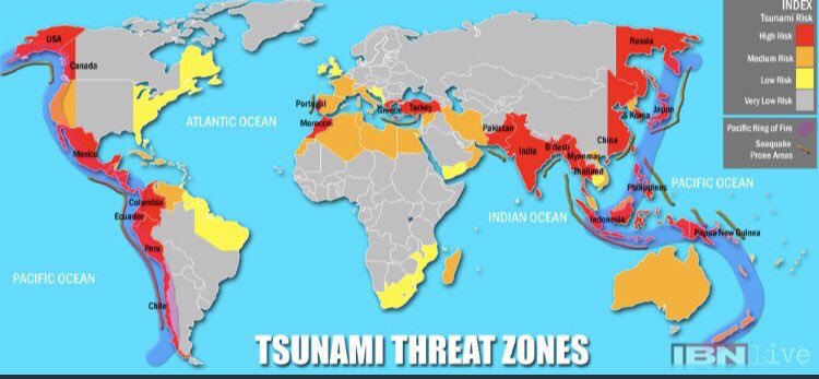 tsunami kartta Natural Disasters Twitterissa Where Do Tsunamis Hit The Most Scientists Estimate That Almost Three Quarter Of The World Tsunamis Occur In The Pacific Ocean Where The Megathrusts Subduction Zones Are So Common tsunami kartta