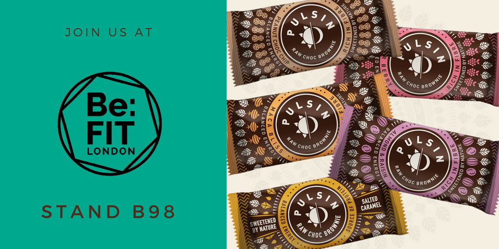 pulsinhq's tweet photo. Our Brownies are full of #energy to keep you powering through your day. They also make a great healthy dessert option too. Come and give them a try @BeFitLondon stand B98 #befit2018 https://t.co/uRDqClJH88