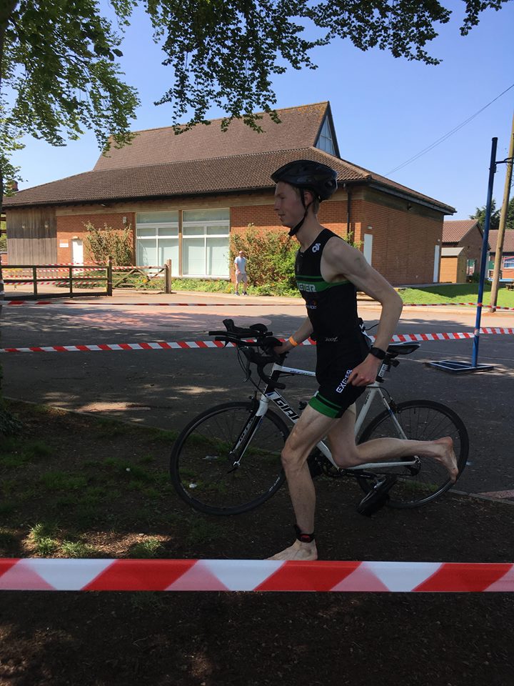 Andy Cox coming through T2 a little earlier this afternoon.