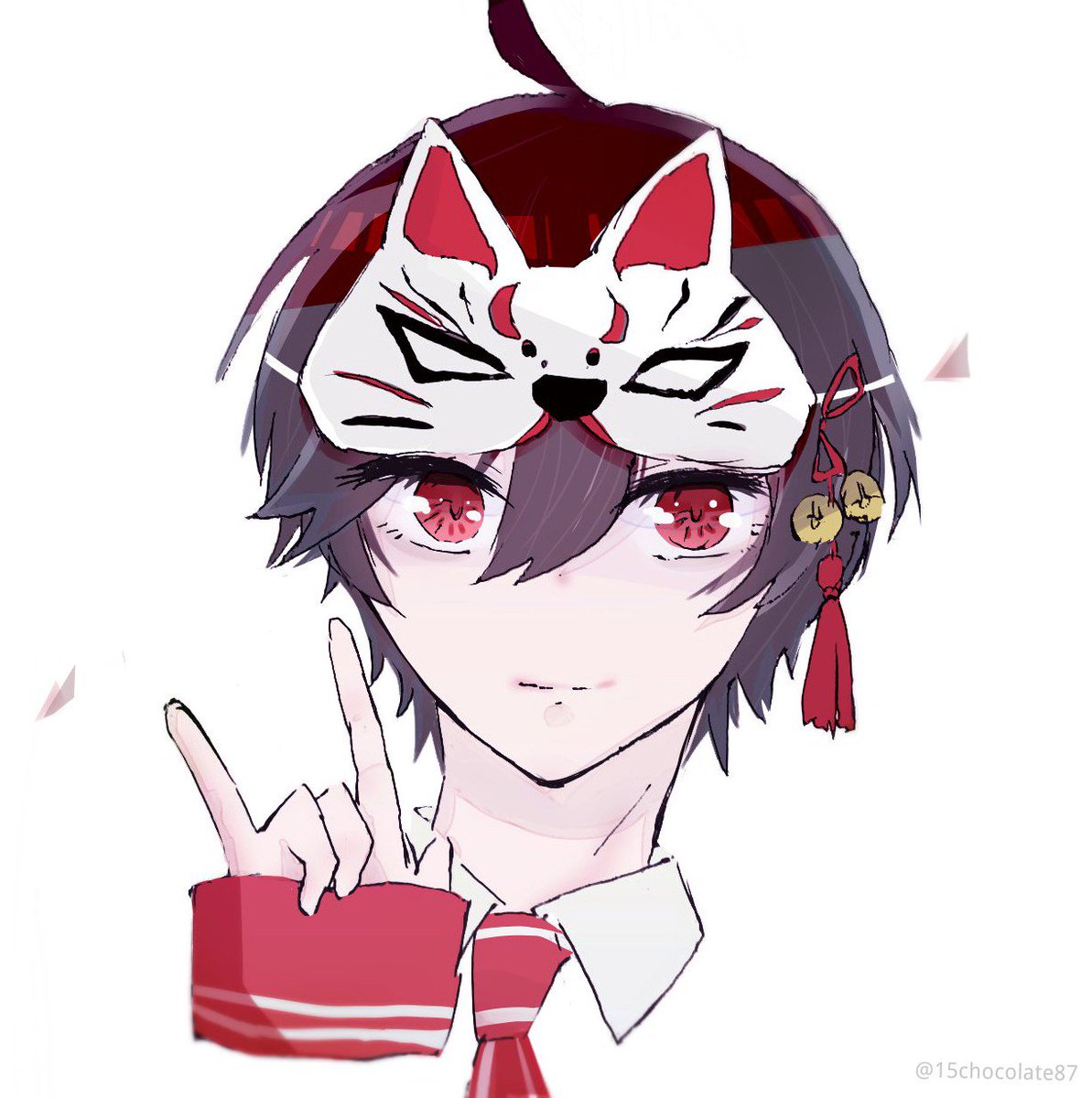 いちごチョコ 終焉ノ栞イラスト週間 狐面 A弥くん 最後に いちごチョコ 終焉ノ栞イラスト週間 狐面 A弥くん 最後に