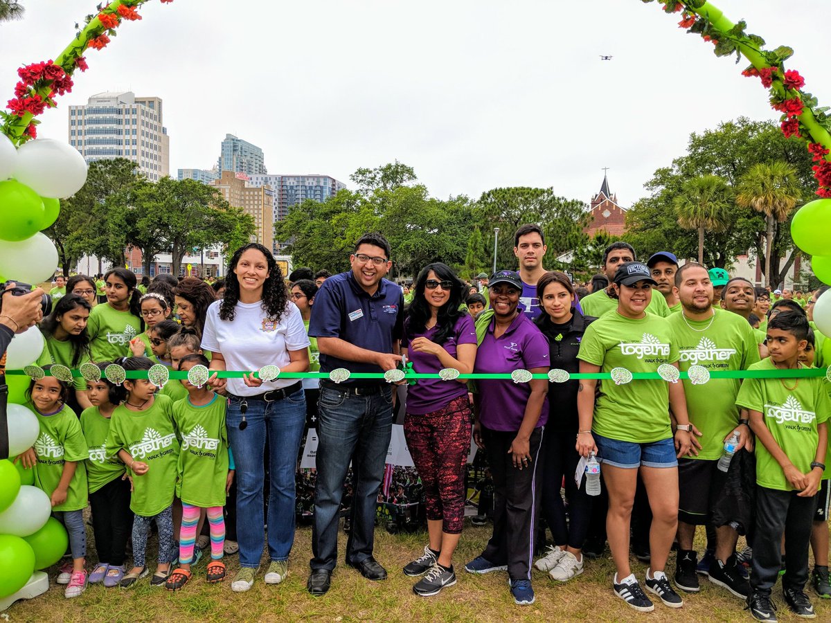 This morning <a href="/pilotbank/">PILOT BANK</a> South Tampa Branch manager <a href="/hapatel9/">Hanisha Patel</a> &amp; our President <a href="/pateltimes/">Aakash Patel</a> were honored as distinguished guests <a href="/BAPS/">BAPS</a> #WalkGreen event featuring over 600 <a href="/CityofTampa/">City of Tampa</a> community leaders! #HelpingOurCity #ElevateTampa